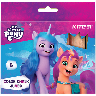Крейда кольорова 6кол. "Kite" /LP24-073/ Jumbo "My Little Pony" (1/20/60)