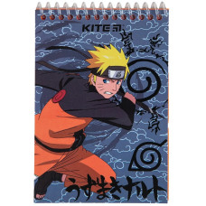Блокнот А6/48 "Kite" /NR24-S03/ + ручка,олівець,лінійка, 4предмети, Naruto Shippuden (1/20)