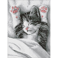 Алмазна мозаїка "Ідейка" /AMO20204/ "Муркотливий ранок" 30*40см