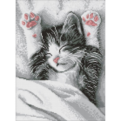 Алмазна мозаїка "Ідейка" /AMO20204/ "Муркотливий ранок" 30*40см