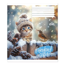 Зошит уч. "Бріск" 60арк.# /ТВ-15/ №2621 Муркотливий комфорт (15/180)