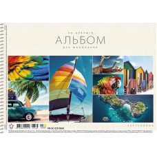 Альбом для малювання "Star" А4/20арк./PB-SC-020-8568/ спіраль, 100г/м2, УФ-лак (9/108)