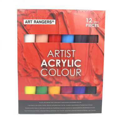 Набір акрилових фарб "Art rangers" /PA15.12080A/ professional, 12кол*80мл. (1/6)