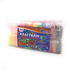 Пластилін супер легкий "JO" /34SL7729-24/ 24кол. * 9гр. (1/120)