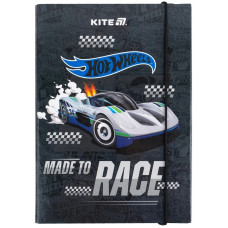 Папка для зошитів "Kite" /HW25-210-1/ В5 на гумці картон, Hot Wheels (1/10)