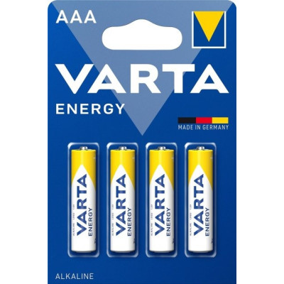 Батарейка "VARTA" /RL03/4bl/458/ ENERGY, лужна, 1,5V, мізинчик (4/40)
