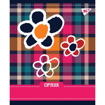 Зошит уч. "YES" 12арк.# /765148/ "Tartan fun" виб.гібрід.лак (10/250)