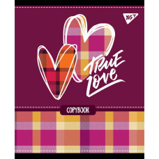 Зошит уч. "YES" 12арк.# /765148/ "Tartan fun" виб.гібрід.лак (10/250)