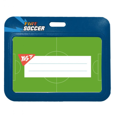 Бедж "YES " /940324/ горизонтальний, без стрічки, слайдер "Football" (1/20/600)