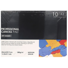 Альбом для акрилу та олійних фарб А3/10 "Art rangers" /CAA338010/ CANVAS PAD 380г/м2 (1/24)