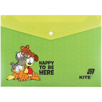 Папка на кнопці А4 "Kite" /GF25-244-2/ Garfield Retro/Classic (1/12)