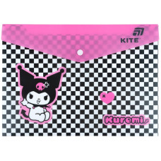 Папка на кнопці А4 "Kite" /HK25-244-2/ Kuromi (1/12)