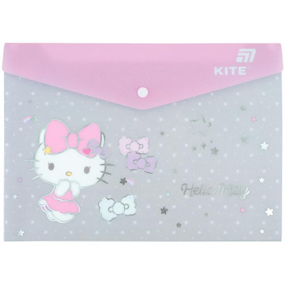 Папка на кнопці А4 "Kite" /HK25-244-5/ Hello Kitty (1/12)