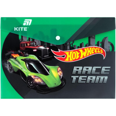 Папка на кнопці А4 "Kite" /HW25-244/ Hot Wheels (1/12)