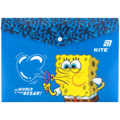 Папка на кнопці А4 "Kite" /SB25-244/ SpongeBob SquarePants (1/12)