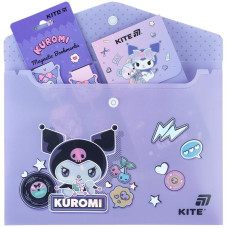 Папка на кнопці А5 "Kite" /HK25-245-1/ Kuromi Куромі (1/12)