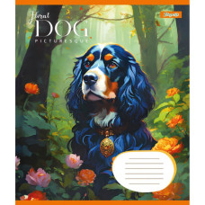 Зошит уч. "1В" 12арк.# /766915/ "Floral dog" (25/500)
