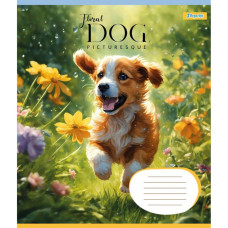 Зошит уч. "1В" 12арк.== /766943/ "Floral dog" (25/500)