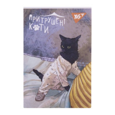 Блокнот А7/48 # склейка "YES" /152101/ "Таємне життя котів" (1/40/320)