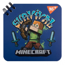 Блокнот 110х110/80  подвійна спіраль "YES" /151760/ "Minecraft" (1/30/60)