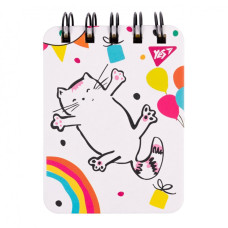 Блокнот А7/100 == подвійна спіраль "YES" /681825/ "Sketch animal. Happy cat", пласт. кишеня (1/25/50) Блокнот А7/100 == подвійна спіраль "YES" /681825/ "Sketch animal. Happy cat", пласт. кишеня (1/25/50)