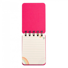 Блокнот А7/100 == подвійна спіраль  "YES" /681823/ "Sketch animal. Unicorn Єдиноріг", пласт. кишеня (1/25/50)