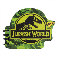 Блокнот А7/24 подвійна спіраль фігурний "YES" /681816/ "Jurassic World" (1/30/60)