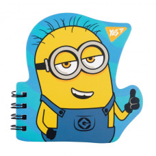 Блокнот А7/24 подвійна спіраль фігурний "YES" /681817/ "Minions" (1/30/60)