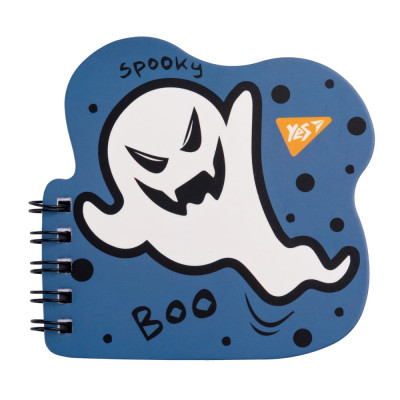 Блокнот А7/24 подвійна спіраль фігурний "YES" /681814/ "Spooky" (1/30/60)