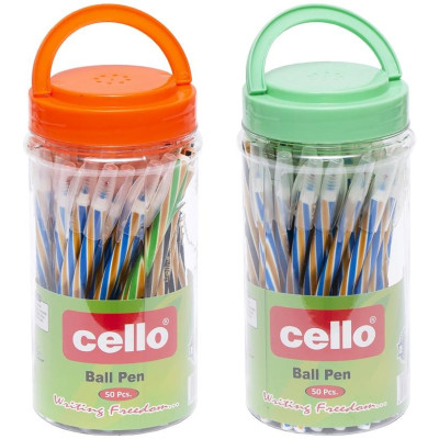 Ручка кулькова/масляна CELLO /CL268/ "Спираль" синя,  в банці, мкіс (50/1500)