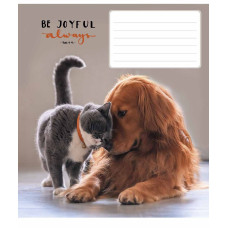 Зошит уч. "Школярик" 12арк.# /3263K/ "Be joyful always" ВД-лак (нейт) (30/300)