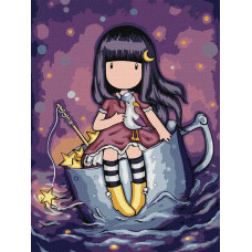 Картина за номерами "Ідейка" /KHO8673/ "A Night's Quest Santoro Gorjuss Collection" 30*40см