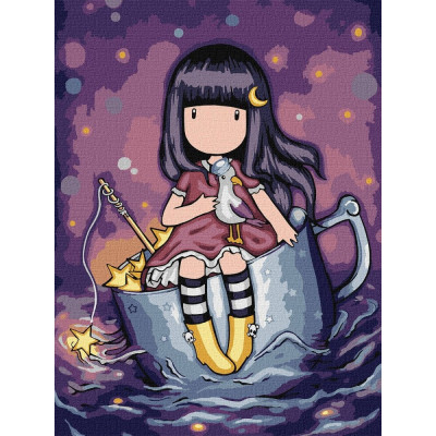 Картина за номерами "Ідейка" /KHO8673/ "A Night's Quest Santoro Gorjuss Collection" 30*40см