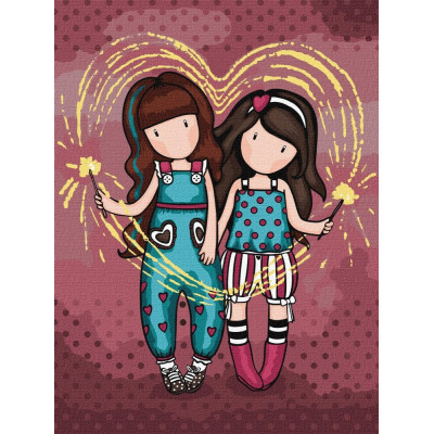 Картина за номерами "Ідейка" /KHO8681/ "Fireworks Santoro Gorjuss Collection" 30*40см