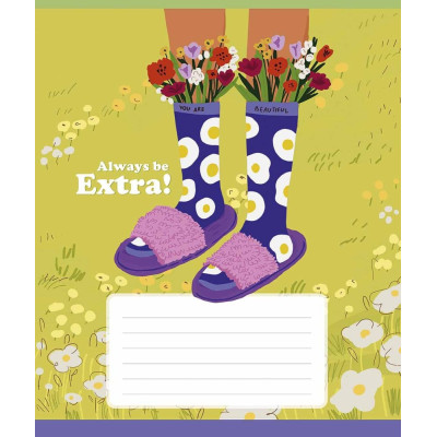 Зошит уч. "Genius" 12арк. # /3588K/ " Be extra" ВД-лак (30/300)