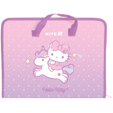 Папка-портфель А4 на блискавці "Kite" /HK25-202-1/  1 відділ, Hello Kitty (1/30)