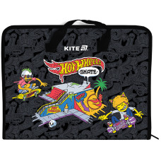 Папка-портфель А4 на блискавці "Kite" /HW25-202/  1 відділ, Hot Wheels Skate (1/30)
