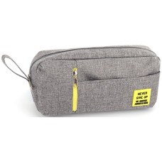 Пенал "Bourgeois" /KJ4093/ Grey 21*6*10см