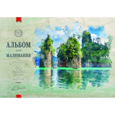 Альбом для малювання А4/40 арк. "Рюкзачок" /А-26/ "NATURE" на спіралі, УФ-лак, 160г/м2, мікс (1/8)