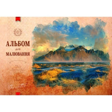 Альбом для малювання А4/40 арк. "Рюкзачок" /А-26/ "NATURE" на спіралі, УФ-лак, 160г/м2, мікс (1/8)