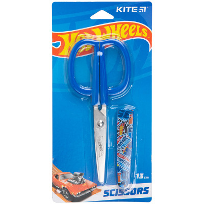 Ножиці  дитячі "Kite" /HW23-124/ "Hot Wheels" 13см, в футлярі (1/24)