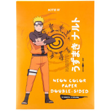 Папір кольоровий "Kite" /NR23-252/ неон. A4/(10арк/5кол) "Naruto" (1/50)
