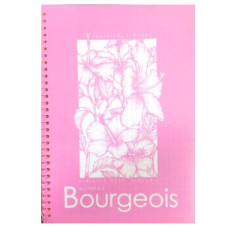 Блокнот А5/80 "Bourgeois" /N9625/ Пласт.обкл., спіраль, вн.блок 60г, # (1/80)