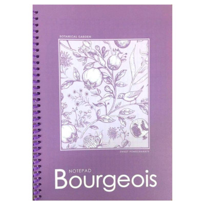 Блокнот А5/80 "Bourgeois" /N9626/ Пласт.обкл., спіраль, вн.блок 60г, # (1/80)