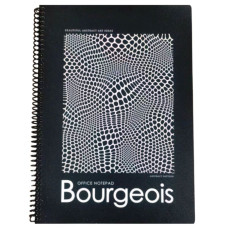 Зошит А4/80 "Bourgeois" /N9630/ Пласт.обкл., спіраль, вн.блок 60г, # (1/60)