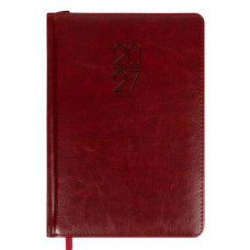 Щоденник діловий А5 Дат.2027 "Leo Planner" /252759/ "Vector", твердий, коричневий, 368 стор. (1/20)