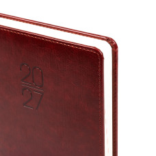Щоденник діловий А5 Дат.2027 "Leo Planner" /252759/ "Vector", твердий, коричневий, 368 стор. (1/20)