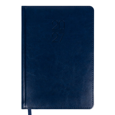 Щоденник діловий А5 Дат.2027 "Leo Planner" /252758/ "Vector", твердий, синій, 368 стор. (1/20)