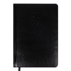 Щоденник діловий А5 Дат.2027 "Leo Planner" /252760/ "Vector", твердий, чорний, 368 стор. (1/20)