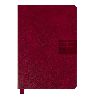 Щоденник діловий А5 Дат.2027 "Leo Planner" /252748/ "Persona", твердий, бордовий, 368 стор. (1/20)
